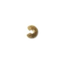  Crimp Covers Stardust Gold Plated -4mm (100pcs.)