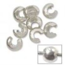  Crimp Covers Silver Plated -3mm (20 pcs.) 