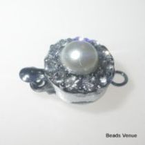  Pearl Box Clasp Nickel Plated 