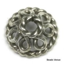 Sterling Silver Bead Cap7 X 4 mm Hole 1.2 mm