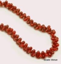  Red Bamboo Coral Peanut Shape -8 mm(16