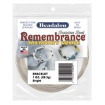 Beadalon Remembrance Memory Wire Bracelet 1 OZ.(Bright)