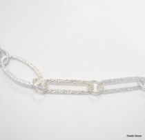  Sterling Silver handmade Hammered Chain