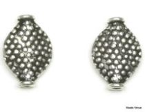 Sterling Silver Bead 14 x 10 x 3.4mm