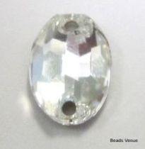 Swarovski 3210 Oval Stone 10x 7mm -Crystal (Foiled) Factory Pack