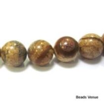  Picture Jasper Beads Round -10 mm