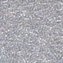 SEED BEAD 11/0 JAPANESE 20GM SILVER-LINED SQUARE HL CLEAR RAINBOW (635) 