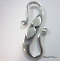 Sterling Silver S Hook (Oxidised)23 x 10mm