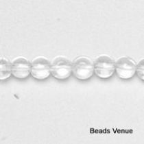  Crystal Quartz round-4mm( handcrafted size varies), App. 16