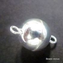 Sterling Silver Ball Magnetic Clasp -8mm