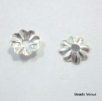 Sterling Silver Bead Cap 4.5mm W/1mm Hole- Wholesale Pack
