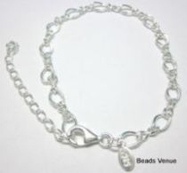  Sterling Silver Bracelet Chain 7.5