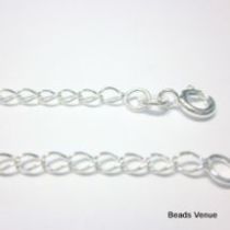  Sterling Silver Adjuster Chain W/Clasp -50 cms. 