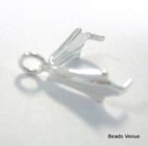 Sterling Silver Pinch Bail W/ring-8.5mm - Wholesale Pack