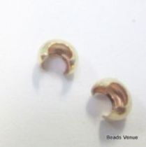  Gold Filled Crimp Covers 3.2mm-Wholesale Pack