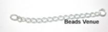 Sterling Silver Extension Chain 2 inch long W/CLOSED RING Wholesale Pack