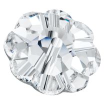 Preciosa®  MC Loch Flower Beads Crystal(Silver Foil)