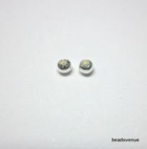  Round Beads -Plain Silver Plated- 2.4MM Wholesale Pack 