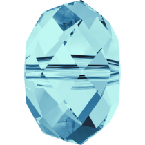 Swarovski  Rondel Beads -6mm Crystal Aquamarine