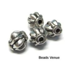  Bali Style Melon Shaped Bead A/S-6x5mm-Wholesale Pack
