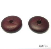 Bone Spacer Bead Red 13x2.6mm