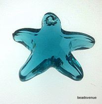 Swarovski  6721 Starfish Pendant- 16mm- Crystal Indicolite