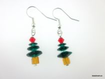 Christmas Tree Earring Kit- Emerald & Topaz