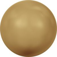 Swarovski Pearls Round -6mm Bright Gold