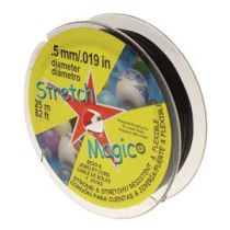 Stretch Magic 0.5 mm Black - 25mtr. roll 