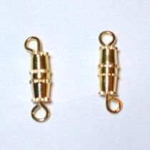  Screw clasp 4x6mm gold plated (pack of 10 pieces)