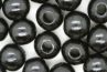25mm Round Wooden Beads Dyed Black(20 beads) 