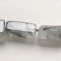  Rutilated QuartzRectangle 7-10mm,handcrafted size varies,App.16