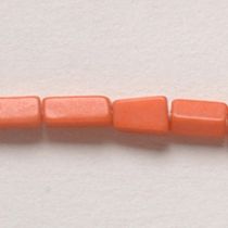  Coral(syn.) Rectangles 3x8mm,Handcrafted size varies,16