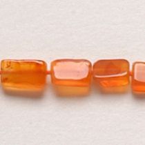  Carnelian Rectangles 5-8mm,Handcrafted size varies,16