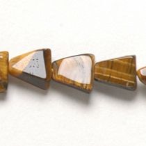  Tiger eye Triangle 8-12mm,handcrafted size varies,App.16
