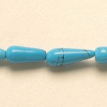  Turquoise (syn.) Drops 9-11mm, handcrafted size varies,App. 16