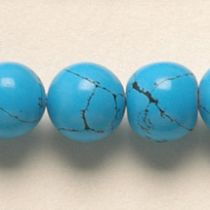  Turquoise (syn.) R-10mm, handcrafted size varies,App. 16