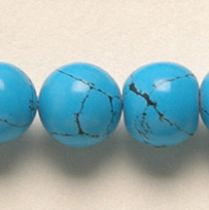  Turquoise (syn.) R-14mm, handcrafted size varies,App. 16
