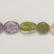  Multi stone Ovals 8-12mm,handcrafted size varies,16
