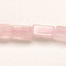  Rose quartz Rectangles 5-10mm,handcrafted size varies,16