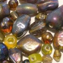  Mix Glass Beads Rainbow-Topaz