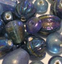  Mix Glass Beads Rainbow- Blue