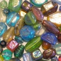  Mix Glass Beads Rainbow- Multi