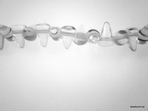 Czech Glass Spike Beads -5x8mm- Crystal