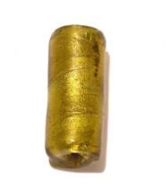 Foil Beads Tubes 21x9mm - Amber