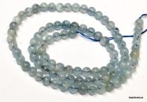Aquamarine Beads Round -4-5 mm -40 Cms. Strand