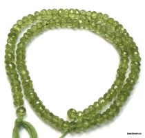 Peridot faceted Rondelles  4-5.5mm x 2.7-3.2mm