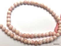 Pink Opal Handcrafted Round 6-6.5 mm Beads -33 Cms. Long Strand