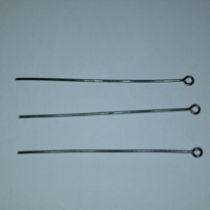  Eye pin 50mm Thin nickel plated(pack of 50 pcs.)
