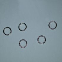  Jump ring 6m Nickel plated(Brass) (pack of 100)